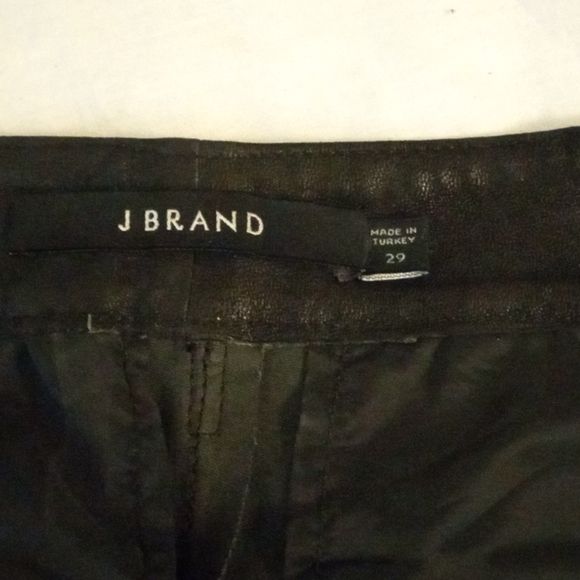 J Brand Real Leather Black Skinny Jeans Brand New with Size